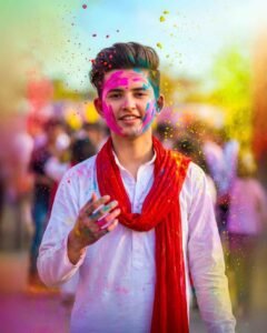 Happy Holi ai photo editing