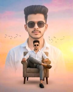 Boy double exposure prompt