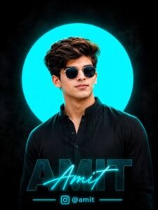 Neon Glowing Profile Picture Dp Prompt