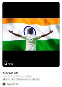 15 August Capcut Template