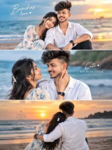 Couple Sunset Beach Ai Prompt