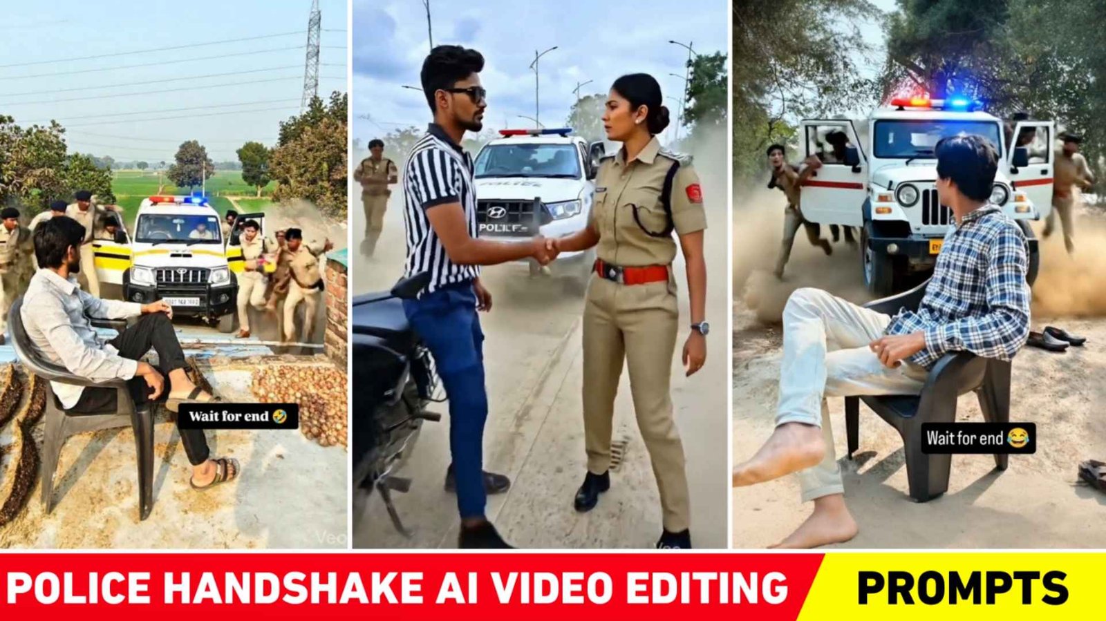 Instagram Trending Police Handshake Ai Video Editing 2026