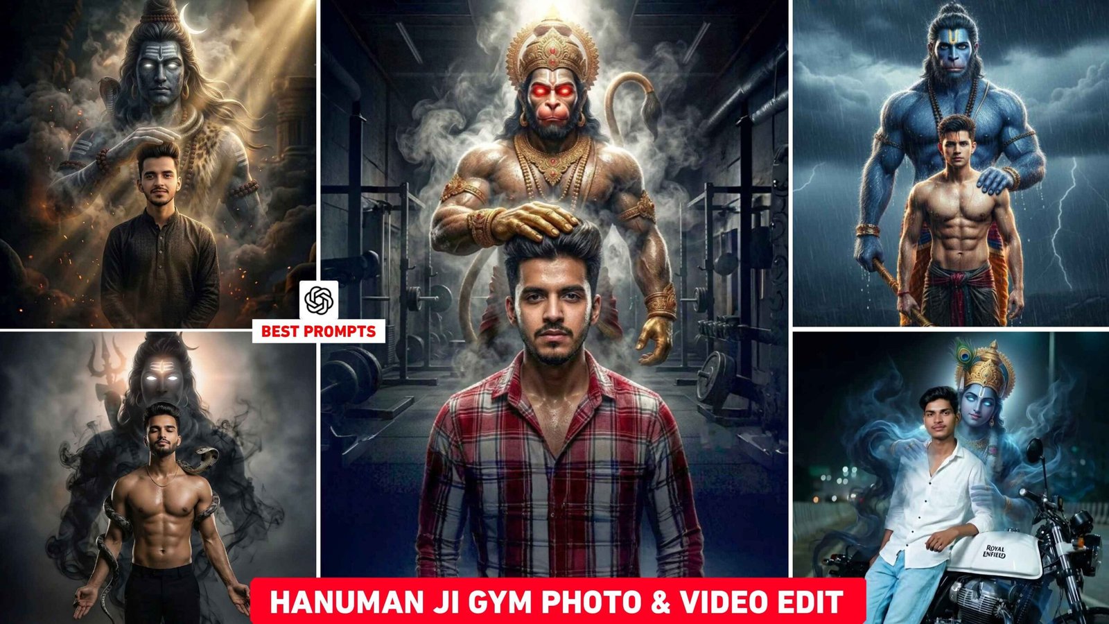 Hanuman Ji Gym Ai Photo And Video Editing 2026 | God Ai Prompt