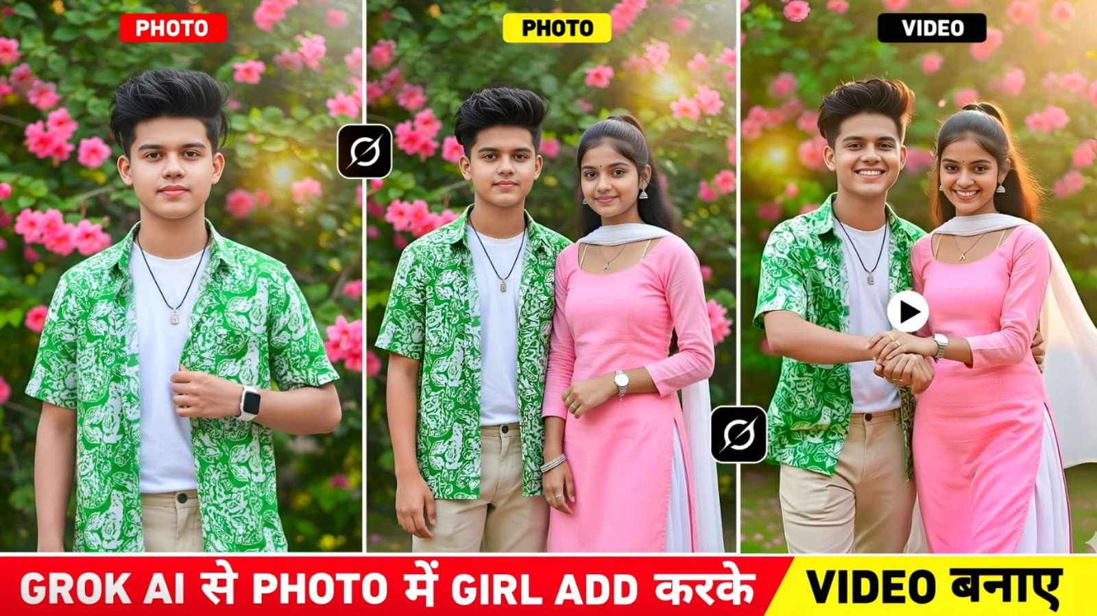 How To Add Girl In Photo And Create Video | Grok Ai Guide