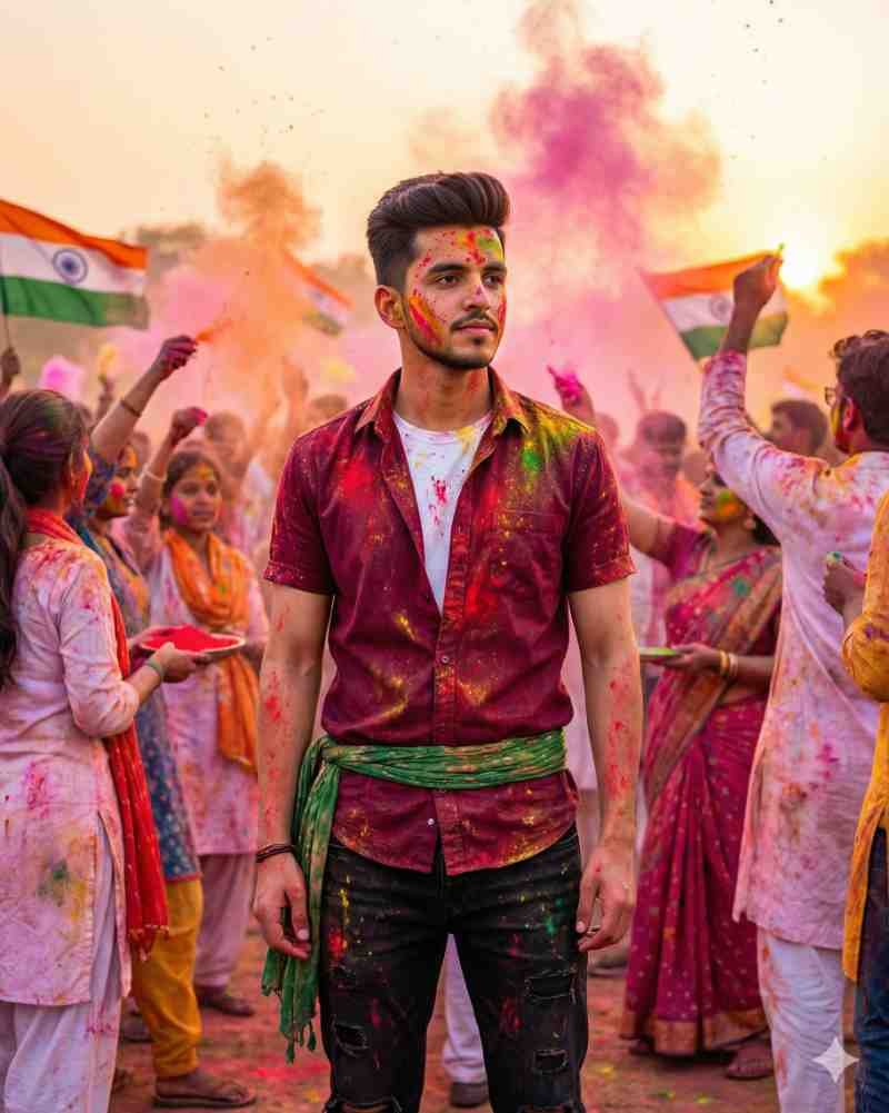 Gemini Happy Holi AI Photo Editing Prompt
