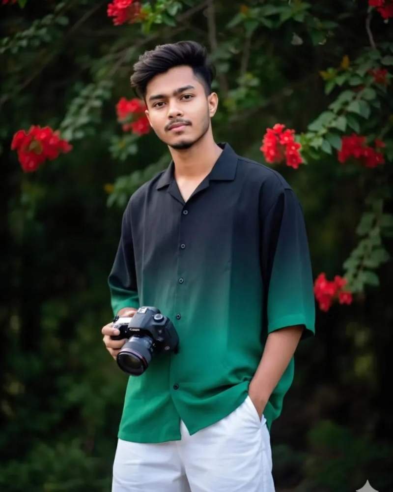 Cinematic Dark-Green Portrait Prompt