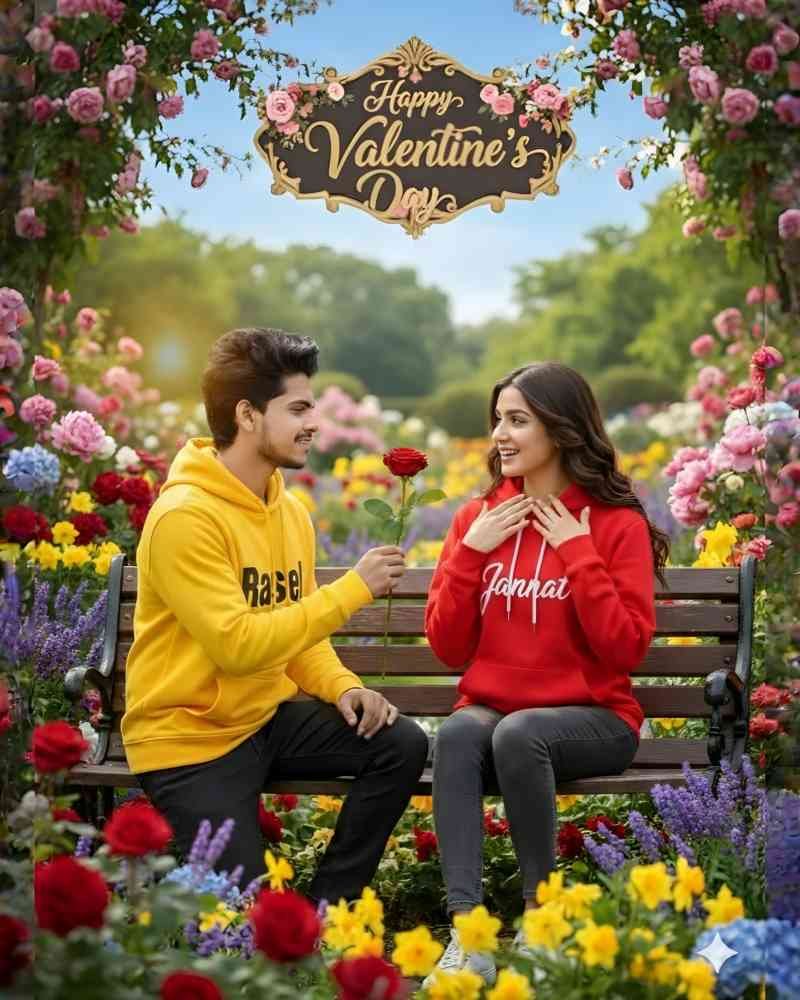 Valentine's Day Rose Park Photo Prompt