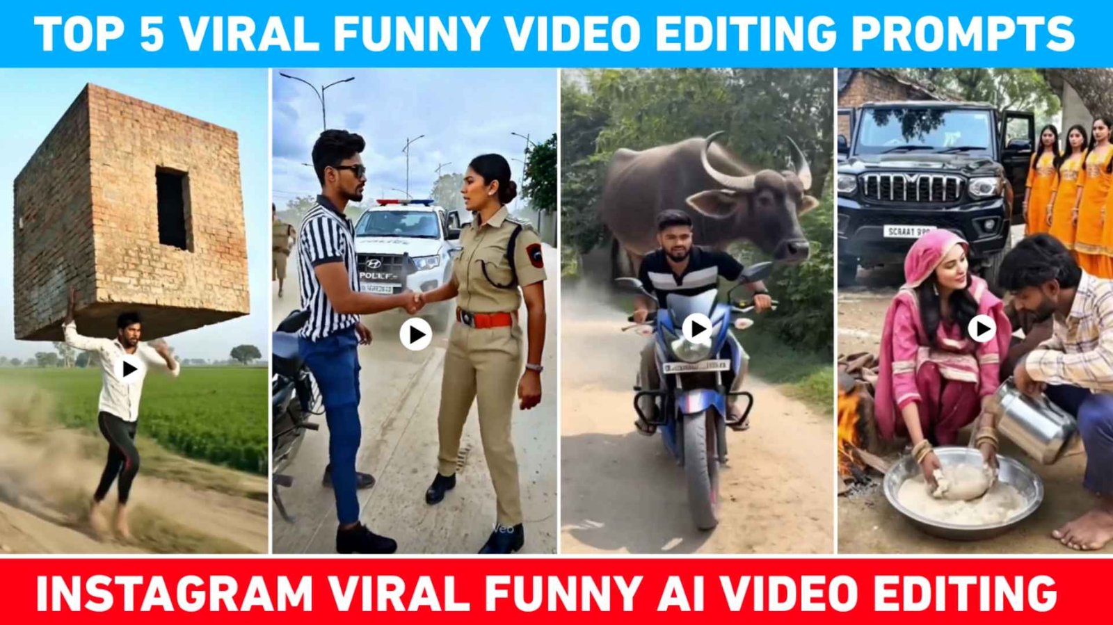 Top 5 Instagram Viral Funny Ai Video Editing Prompts