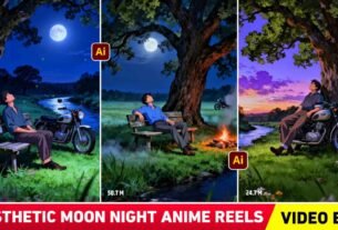 Aesthetic Moon Night Anime Reels Editing | Reels Video Editing