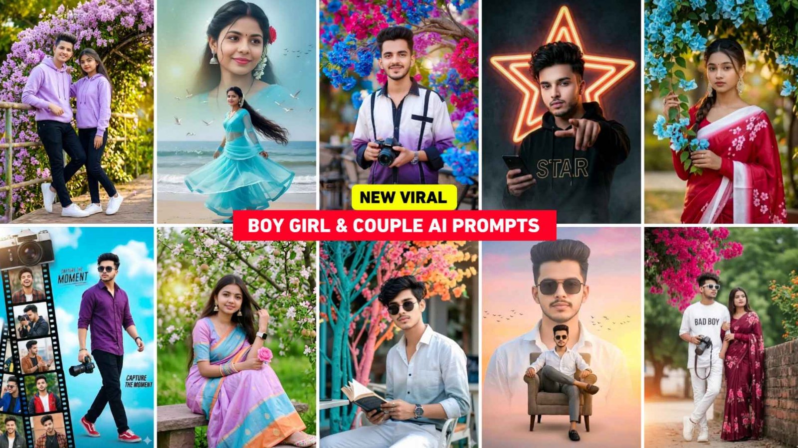 Boy Girl And Couple Ai Photo Editing Prompts | Google Gemini