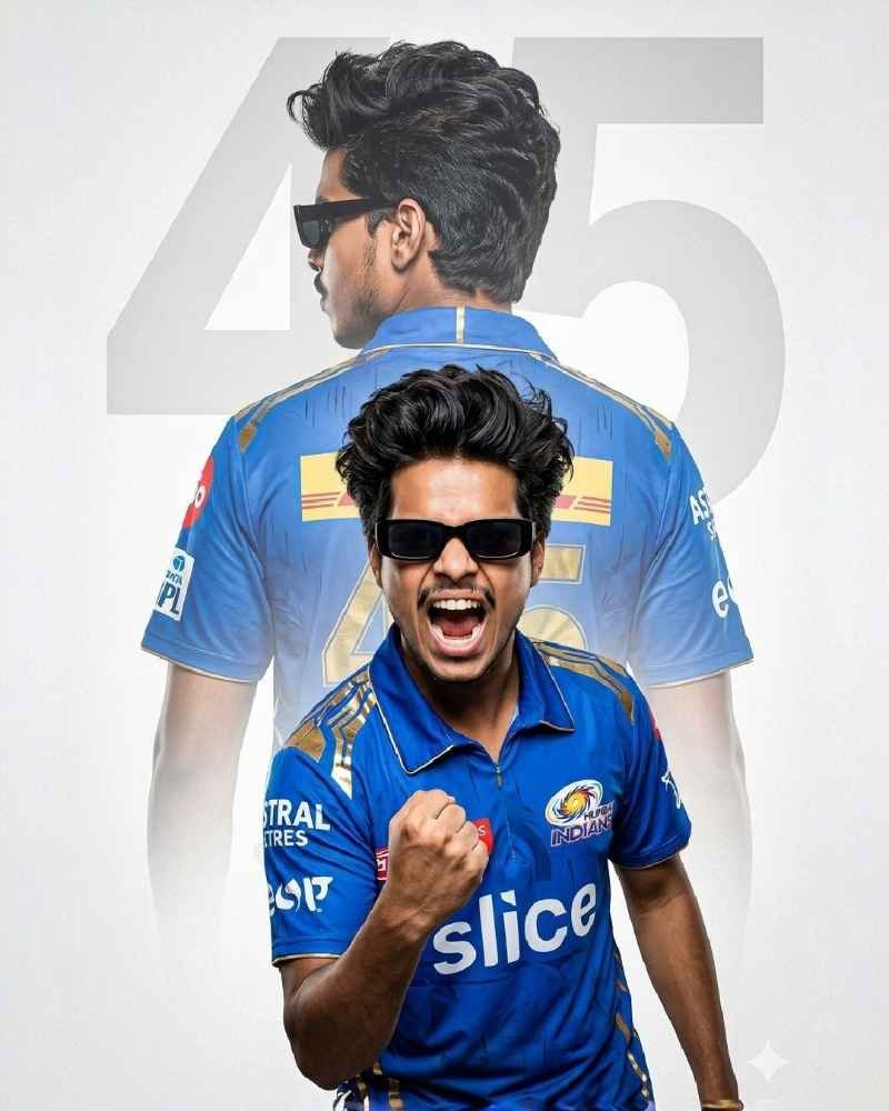 IPL 2026 AI Photo Editing Prompt - Mumbai Indians Poster