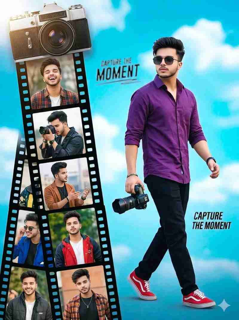 Cinematic Photography Poster for Young Man