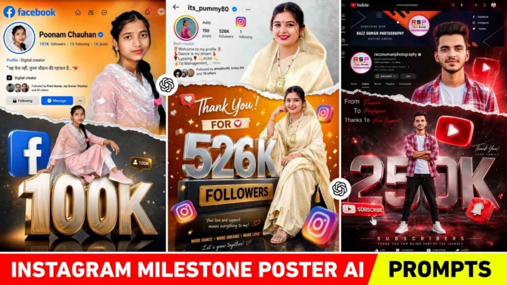 Chatgpt Instagram Milestone Poster Ai Editing Prompts 2026