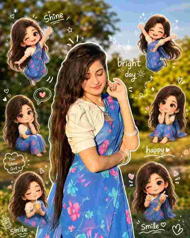 Viral AI Photo Editing Prompt for Chibi and Doodle Style