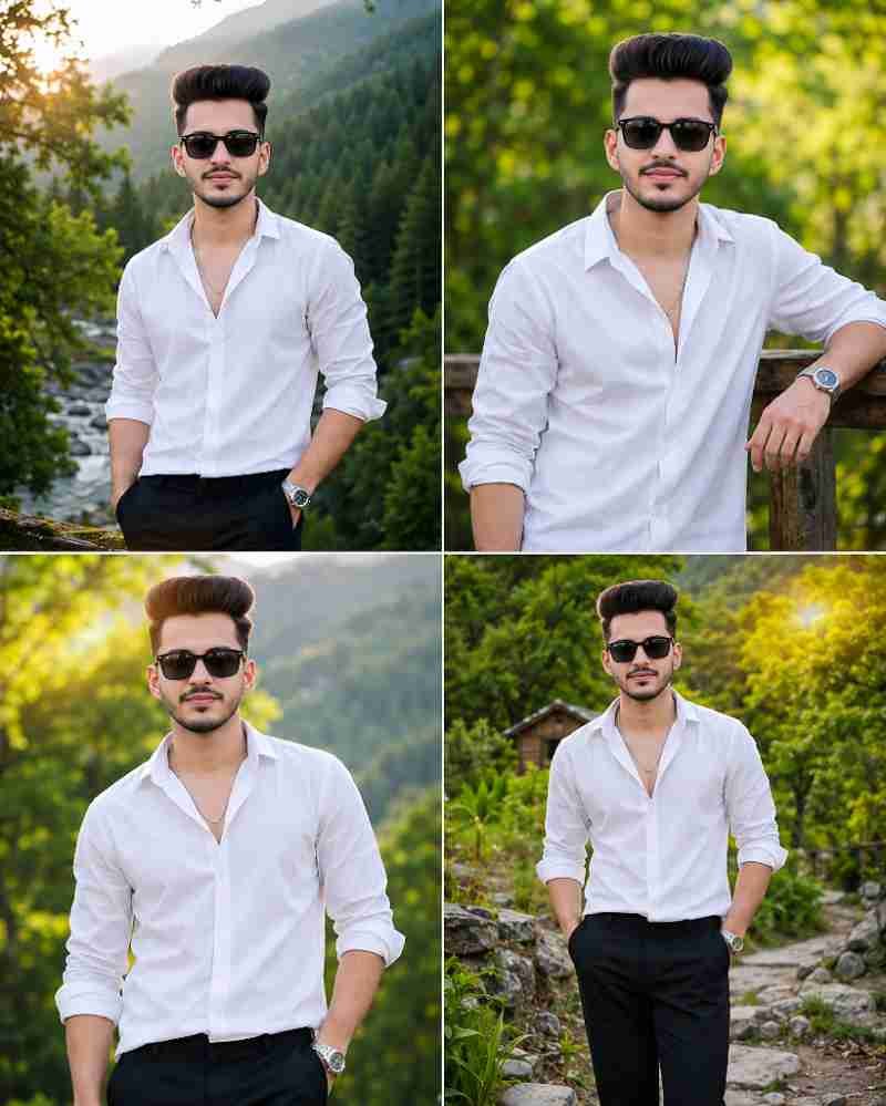 Viral Boy AI Photo Editing Prompt: Fashion Collage