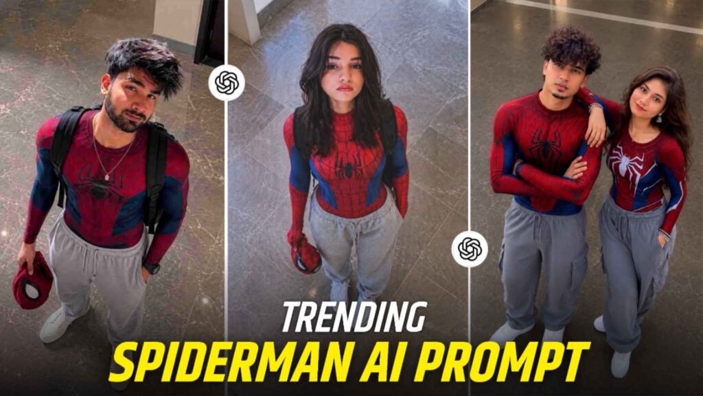 Trending Spiderman Ai Photo Editing Prompt - Boy & Girl