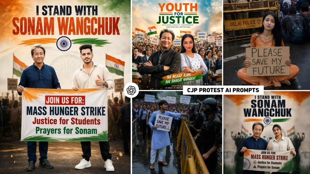 CJP Delhi Protest Ai Photo Editing Prompt | Jantar Mantar Prompt