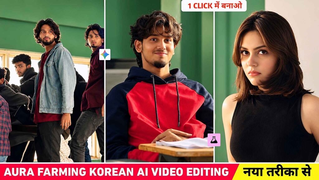 Aura Farming Korean AI Video Editing Prompt | New AI Video Trend