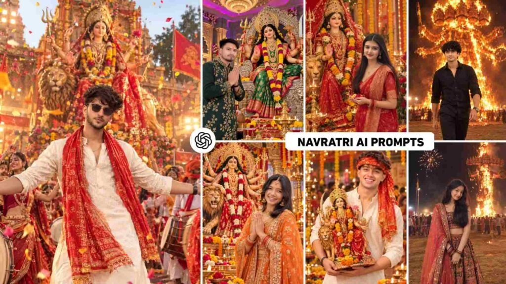 Top 5 Durga Puja AI Photo Editing Prompts 2026 | Girls & Boys