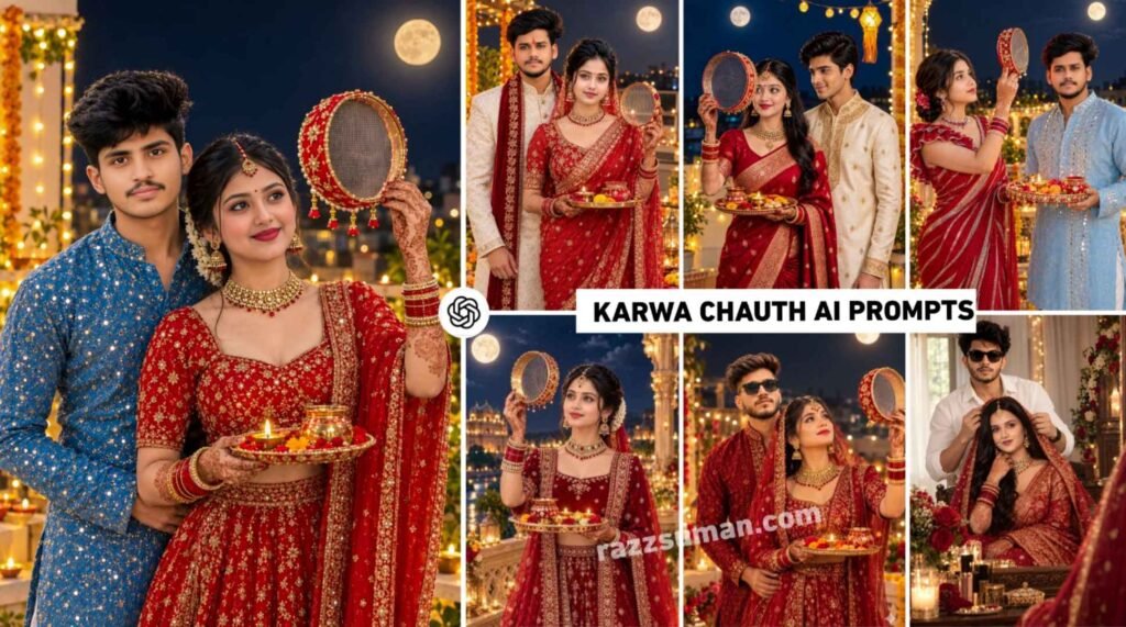 Karwa Chauth Ai Photo Editing Prompts | Chatgpt & Gemini