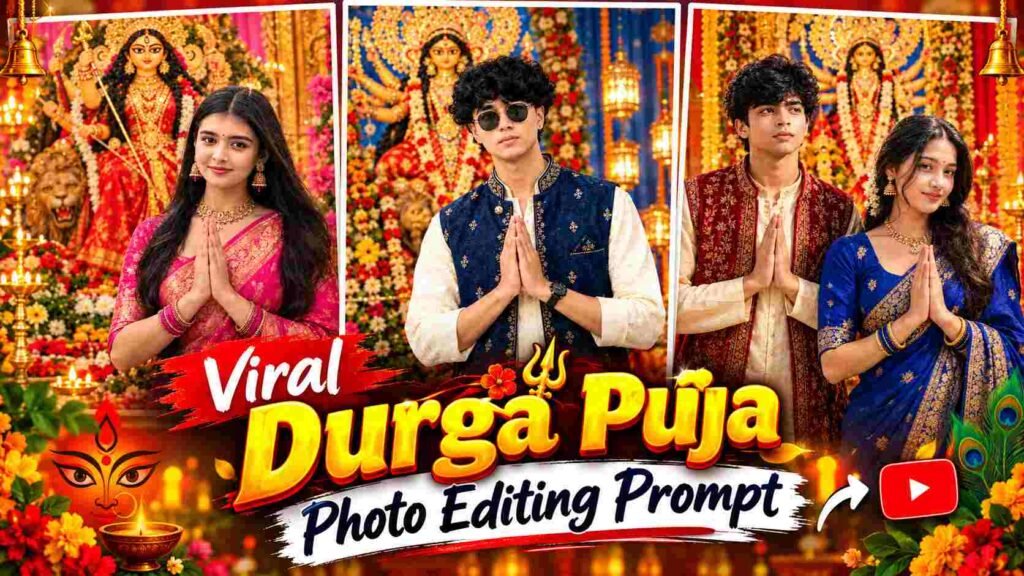 Durga Puja Photo Editing Prompt | ChatGPT AI Photo Editing