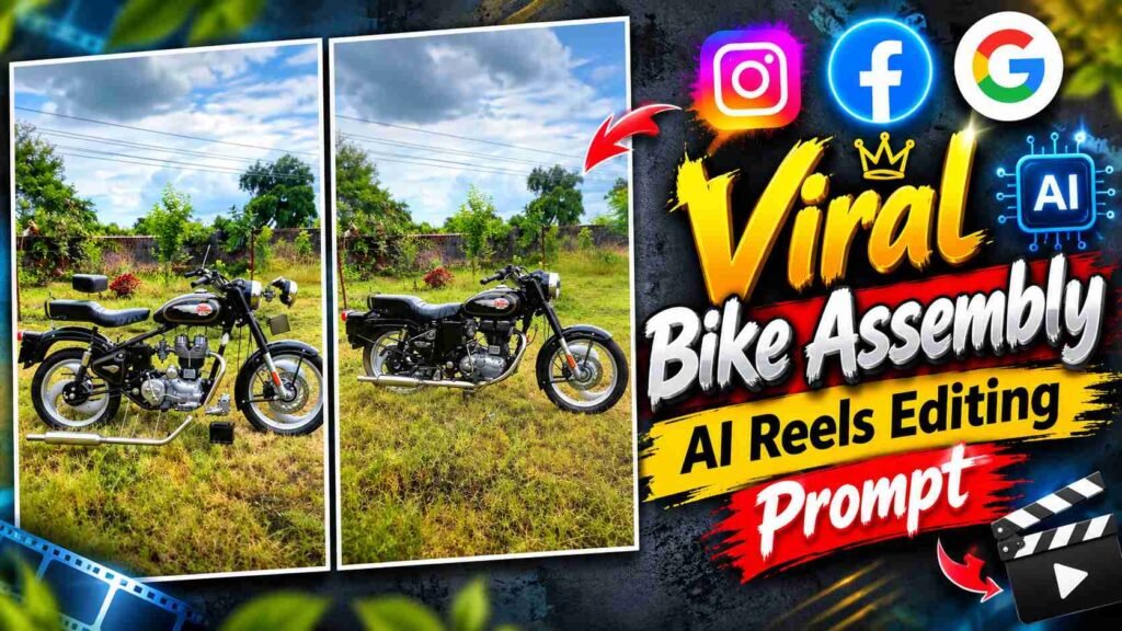 Viral Bike Assembly AI Reels Editing Prompt | Google Flow