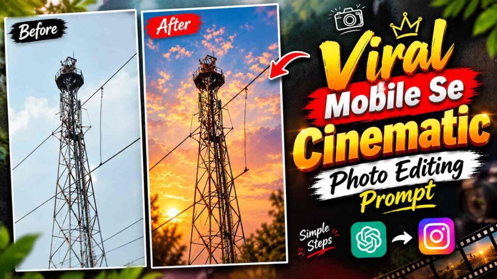 Low Quality Photo to Cinematic Photo Editing Prompt